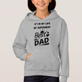Camiseta Meu Super-herói Melhor Pai Citação Paternidade Cri