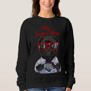 Camiseta Meu Super Herói Pug! O cãozinho mais bonito na loj