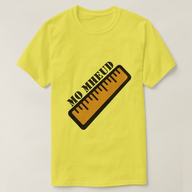 Camiseta meu tamanho é em Mheud gaélico escocês (Frente do Design)