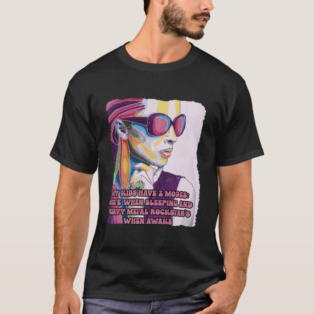 Camiseta Meu Tem 2 Modos Mãe Humor Ns (Frente)