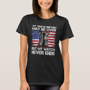 Camiseta Meu Tempo De Uniforme Pode Estar Acabado, Mas Meu
