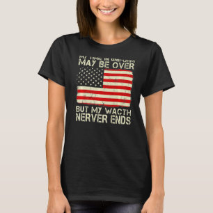 Camiseta Meu Tempo De Uniforme Pode Estar Acabado, Mas Meu