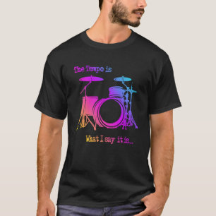 Camiseta Meu tempo é o capuz do tambor do tempo