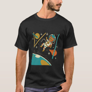 Camiseta Meu Terapeuta Desistiu De Mim Gato Astronauta Engr