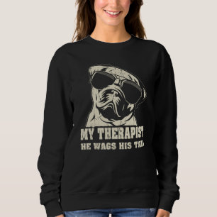Camiseta Meu Terapeuta Ele Balança o Rabo Pug