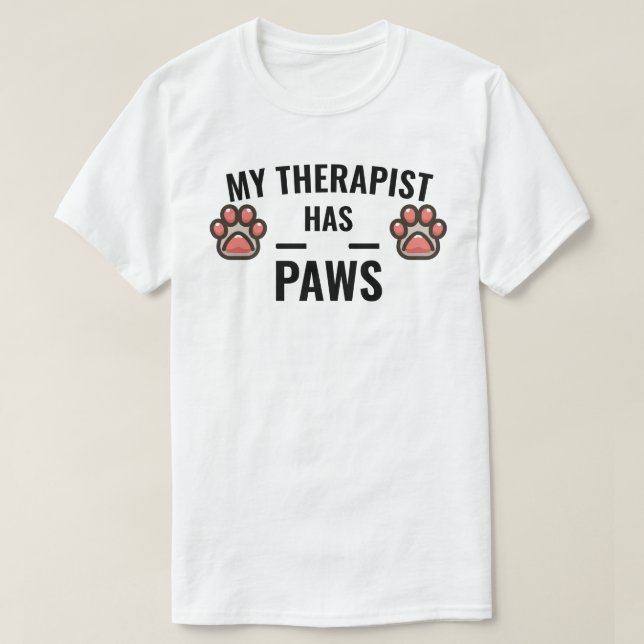 Camiseta Meu Terapêutico Tem Patas (Frente do Design)