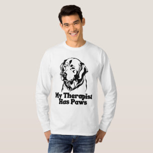Camiseta Meu Terapêutico Tem Suporte Emocional Para Cães De