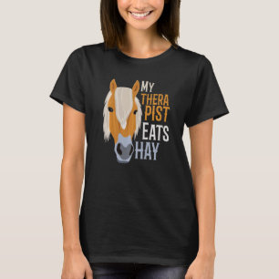 Camiseta Meu Terapista Come Hay Haflinger Horse