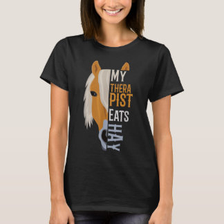 Camiseta Meu Terapista Come Hay - Haflinger Horse