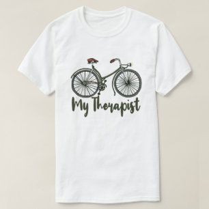 Camiseta Meu Terapista Funny Bike Rider Ciclista