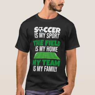 Camiseta Meu Time é Minha Família Orgulhoso Jogador de Fute