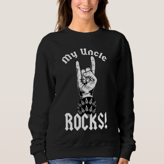 Camiseta Meu tio Rocks! - Humor Familiar Engraçado Longa Fo