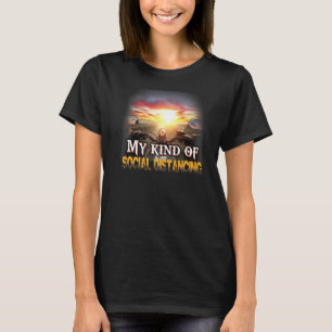 Camiseta Meu Tipo De Quota De Motocicleta Distante Social