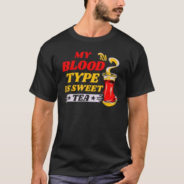 Camiseta Meu Tipo De Sangue É Chá Doce (Frente)