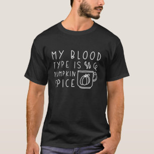 Camiseta Meu Tipo De Sangue É Pumpkin Spice