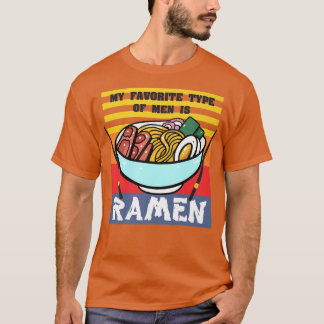 Camiseta Meu Tipo Favorito De Homens É Ramen, Retro Japonês