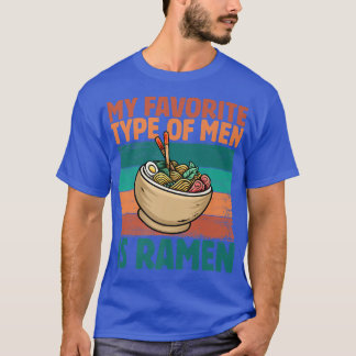 Camiseta Meu Tipo Favorito De Homens É Ramen, Retro Japonês