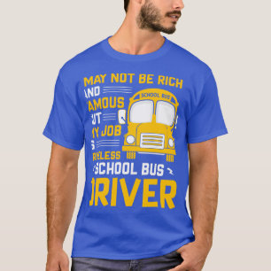 Camiseta Meu trabalho é um motorista de ônibus escolar sem 