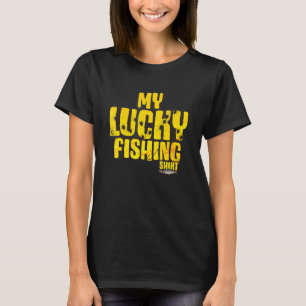 Camiseta Meu Traje de Pesca Sortudo - Peixe de Água Doce Ro