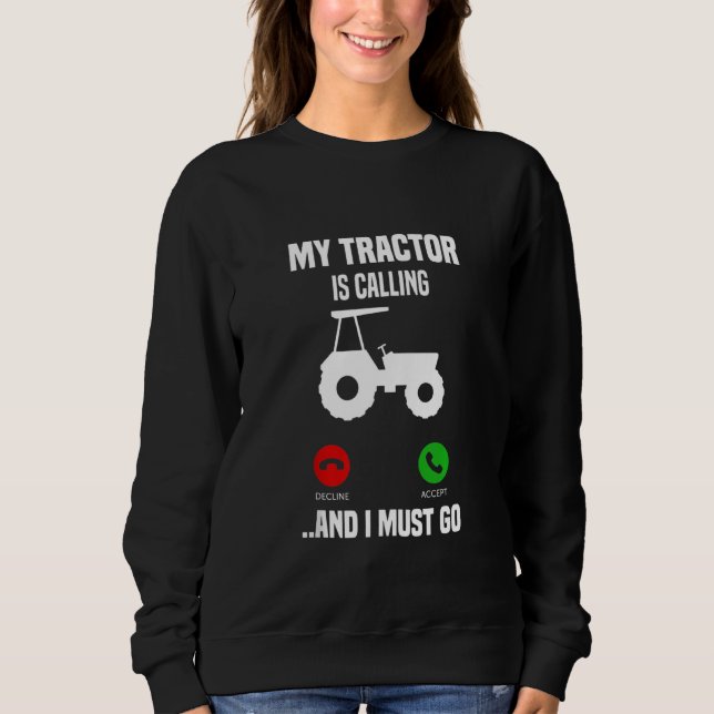 Camiseta Meu Trator Está Ligando E Eu Preciso Ir (Frente)