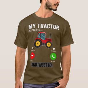 Camiseta Meu Trator Está Ligando E Eu Tenho Que Ir Engraçad