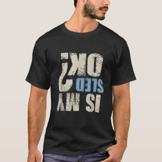 Camiseta Meu Trenó Está Bem Piada Retro Presente Snowmobile