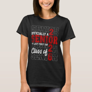Camiseta Meu Último Dia De Mais velho Cl De 2026 High Scho