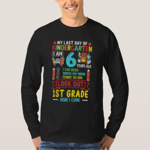 Camiseta Meu Último Dia Do Jardim De Infância 1rua Grau Jar