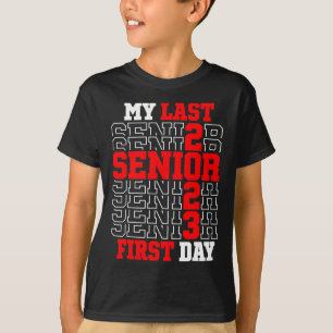Camiseta Meu último Mais velho do primeiro dia 2023 Classe