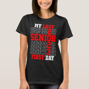Camiseta Meu último Mais velho do primeiro dia 2023 Classe 