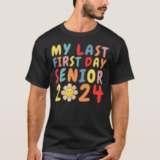 Camiseta Meu Último Mais velho Do Primeiro Dia De 2024 Volt