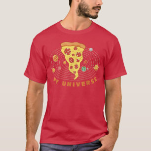 Camiseta Meu Universo Adoro Pizza Engraçado Galay 10982483