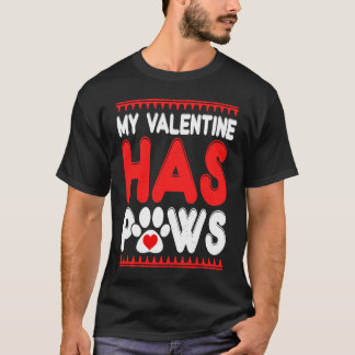 Camiseta Meu Valentim Tem Patas Cachorro Gato Animais  Dive