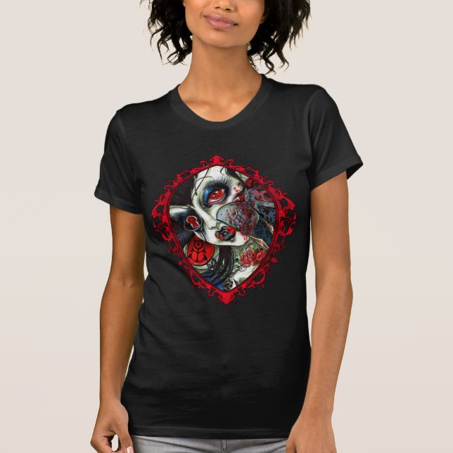 Camiseta meu veneno dentro da parte superior da gueixa (Frente)