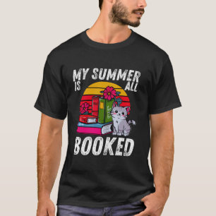 Camiseta Meu Verão Está Tudo Gravado Lendo Amor De Gato Bib