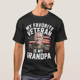 Camiseta Meu Veterano Favorito É Meu Avô - Dia Veterano