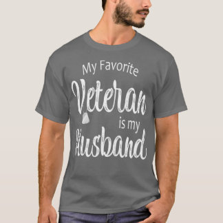 Camiseta Meu Veterano Favorito É Meu Marido