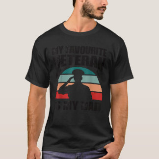 Camiseta Meu Veterano Favorito É Meu Pai