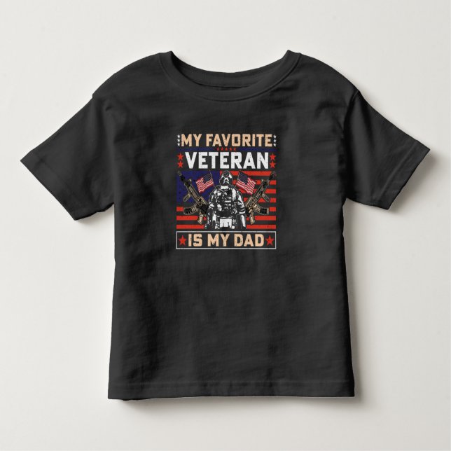 Camiseta Meu Veterano Favorito É Meu Pai (Frente)