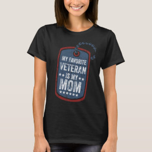 Camiseta meu veterano favorito é minha ideia de presente d