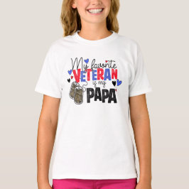 Camiseta Meu Veterano Favorito É O Meu Pai Veteranos