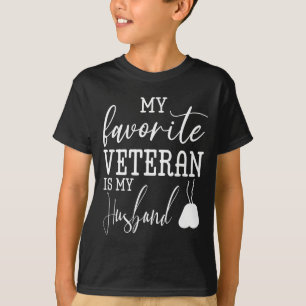 Camiseta Meu veterano favorito meu marido marido militar ar