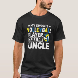 Camiseta Meu Voleibol Favorito Me Chama De Dia de os pais T