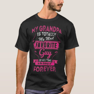 Camiseta Meu Vovô É Totalmente Meu Basquete Mais Favorito