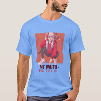 Camiseta Meu Waifu Aumenta Minhas Estatísticas