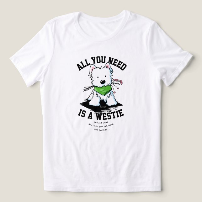Camiseta Meu Westie É KiniArt (Design frontal)