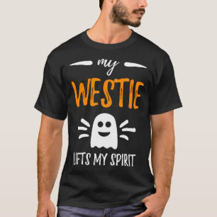 Camiseta Meu Westie Levanta Meu Cachorro Espirituoso Mãe Ha