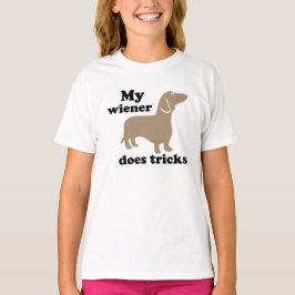 Camiseta Meu Wiener Faz Truques De Cão Quente T