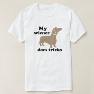 Camiseta Meu Wiener Faz Truques De Cão Quente T