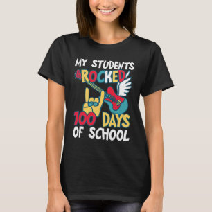 Camiseta Meus Alunos Atiraram 100 Dias De Escola Para Profe